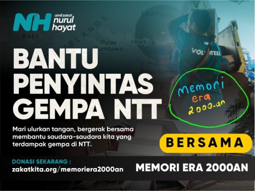 Memori Era 2000an Bantu Penyintas Gempa NTT